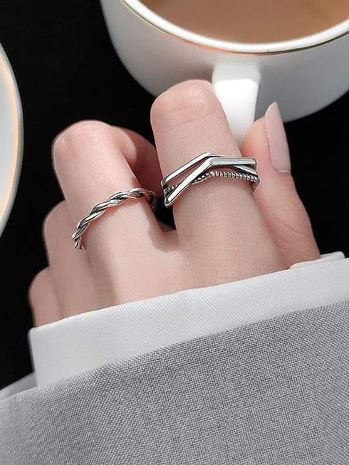 Set inele din argint Gaia